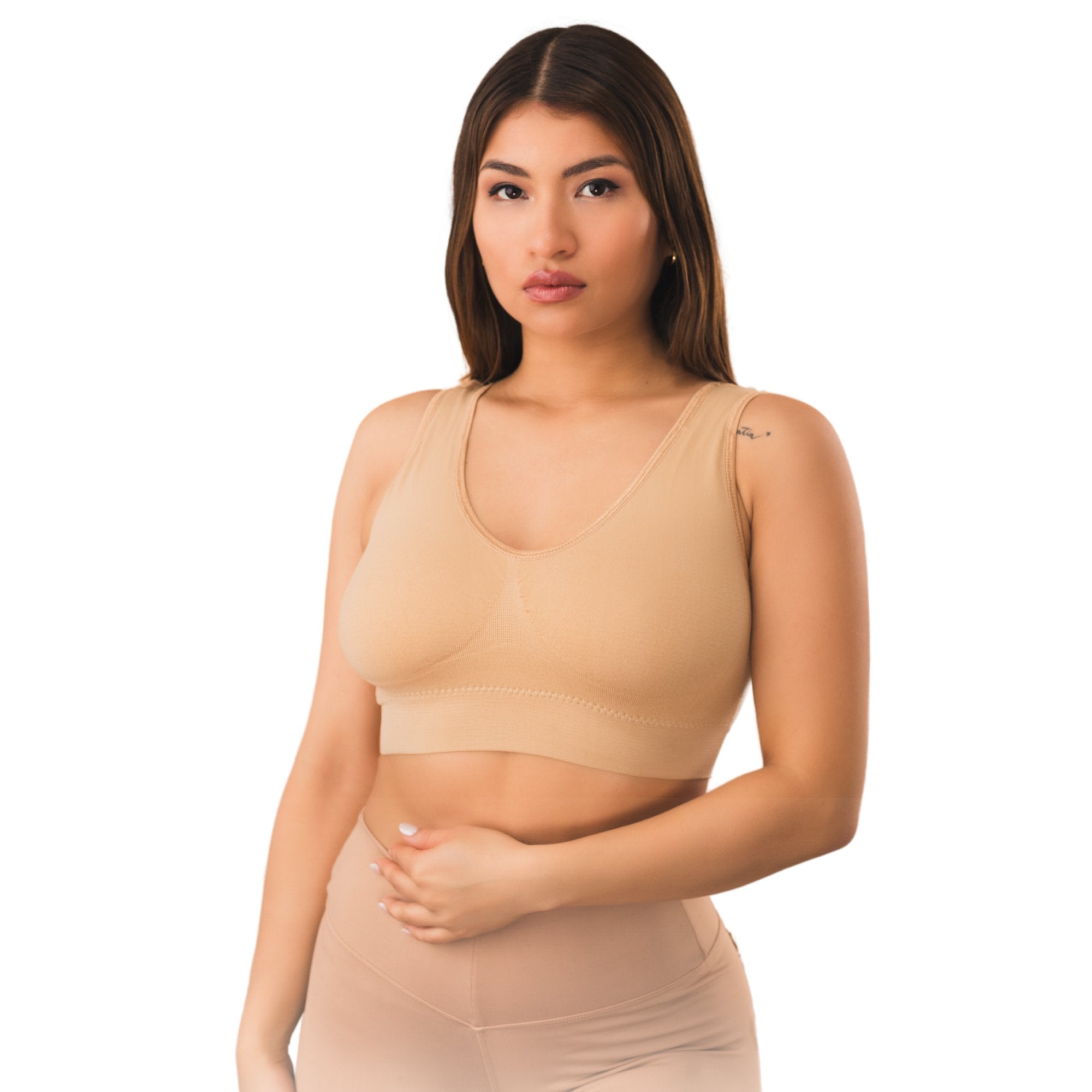 3 Pack Padded - Nude - The Genie Bra